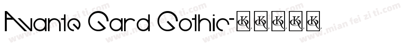 Avante Gard Gothic字体转换